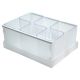 Dello - Caixa Organizadora com 6 Porta Objetos - Cristal 1